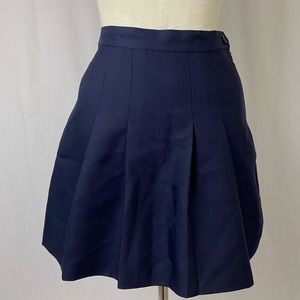 Navy American Apparel Gabardine Tennis Skirt